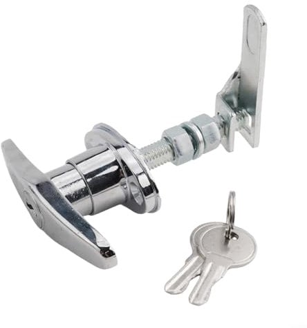 Zilimontt Kit de serrure de poignée en T, serrure de porte de garage avec clés, pour camion et porte de garage