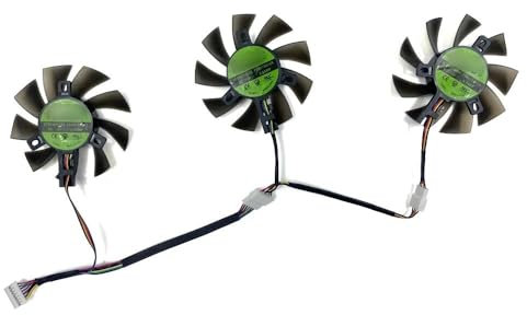 Cooling Fan Compatible with RX 5700 XT 8GB TUF OC GTX 1660/TI GTX 1660 SUPER Graphics Card Fan Replacement 75mm 7pin FD8015U12S