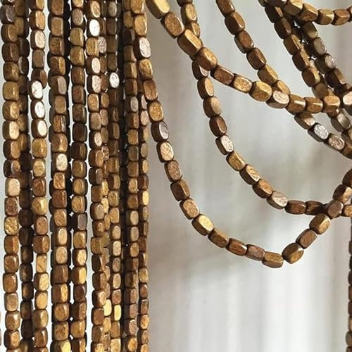 Bead Curtain,Bamboo Beaded Door Curtain ,Beaded Curtain For DoorwaysHanging Decor Doorway Room Divider Door Curtain,Natural Bamboo Wood Beaded Curtain,String Bead Curtain Fly Screen Doors Cutain for B