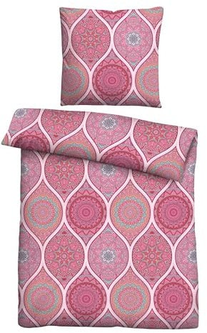 Traumhaft schlafen - Castell - Markenbettwäsche Bettwäsche Baumwoll Renforce 0040797 Ornament 1x 135x200 cm + 1x 80x80 cm, pfirsich