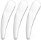 Lot de 3 spatules cosmétiques argentées - Spatules à crème - Maquillage courbé - Spatules cosmétiques en métal - Applicateur pour masque, crème du visage, lotions, crèmes hydratantes
