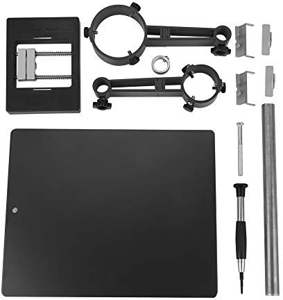 Klanata Hot Air Gun Hand Piece Holder, Repair with Clamp Stand and 2 Fixtures for BGA Rework Soldering Station