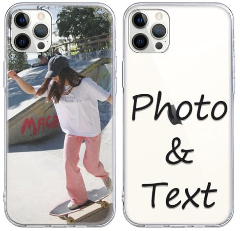 Yirlbey Personalisierte Handyhülle für iPhone 11 Pro Max 6,5'', Personalisiert Hülle mit Selbst Gestalten Familie Eigenem Bild Foto Schutzhülle, Individuelle Case für iPhone 11 Pro Max,transparent