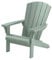 Keter Troy Adirondack Gartenstuhl, wetterfest & pflegeleicht, Holzoptik, Vintage Grün, 81x93x96,5 cm, ideal für Garten, Terrasse & Balkon