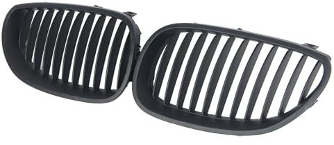 Nieren Grill Einzelsteg passend für BMW 5er E60 E61 Tourning matte Schwarz