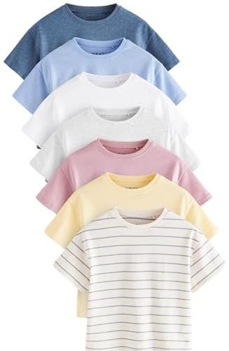 NEXT Mädchen 7er-Pack T-Shirts 62-122