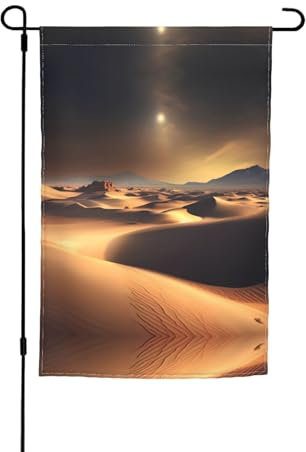 Sahara - Bandera decorativa para jardín del desierto de 12 x 18 pulgadas, antiarrugas y antidecoloración, adecuada para jardín, patio, césped, balcón