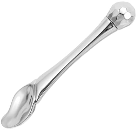 ELAYARD Rollender Augencreme applikator aus Ergonomischer Massage stick mit Metall spatel für Präzises Auftragen von Augen Gesichtscreme Vielseitiges Beauty tool für Damen