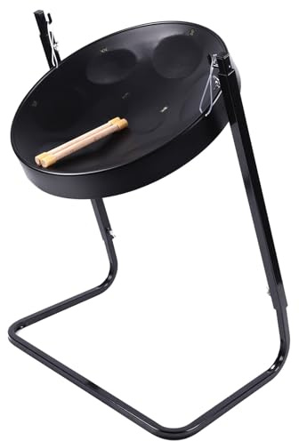 Handpan-Trommel, 8 Noten in Tonart G (C, D, E, F#, G, A, B), verstellbarer Ständer, geeignet für Anfänger und Profis, für Musiktherapie