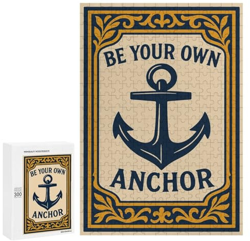 300 PCS Puzzles Be Your Own Anchor Puzzles Für Erwachsene Fördern Das Gedächtnis, Lehrreiche Herausforderung, Spielzeug, Lernspiele 300 PCS