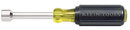 Klein Tools 630-5/16 Nut Driver, Made in USA, 5/16-Inch Tip Nut Driver with 3-Inch Hollow Shaft, Cushion Grip Handle