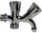 Rubinetto duplex cromato con attacco lavatrice 1/2 (004389)