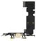 OnlyTech - Charging Connector flex cable compatible with iPhone 8 Plus Gold - Charging Port with Gold USB Dock, Microphone and GSM Antenna