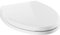 DELTA Faucet 811901-WH Wycliffe Lunette WC allongée à fermeture lente avec pare-chocs antidérapants Blanc