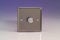 Varilight V-Com 1-Gang 2-Way Push-On/Off Rotary LED Dimmer 1 x 20-400W (max 40 LEDs) Pewter KRP401