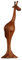 ART-CRAFT Holz Giraffe Holzschnitzerei Holzfigur Natur Miniatur H:30cm