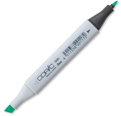 COPIC Classic Marker Typ G - 00, Jade Green, professioneller Layoutmarker, mit einer breiten und einer feinen Spitze