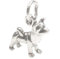 Akita Hund Sterling Silber kleiner Charm .925 x 1 Akitas Dogs Charms