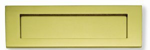 Traditional Letter Plate Polished Brass 355 x 114mm