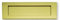 Traditional Letter Plate Polished Brass 355 x 114mm