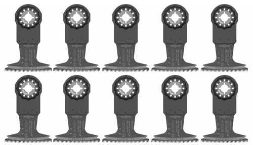BOSCH OSL212JF-10 Starlock - Set di 10 utensili oscillanti multifunzione in legno, curvi, bimetallo, Xtra-Clean