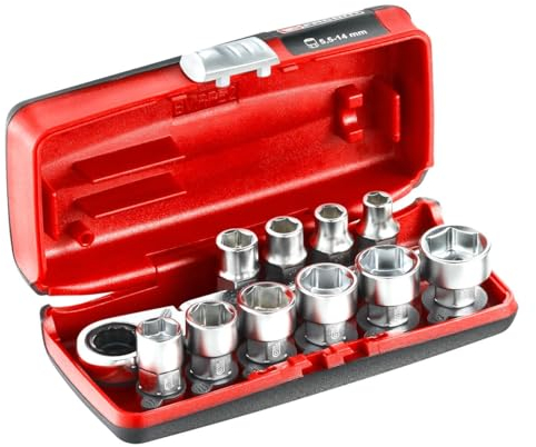 Facom JUEGO VASOS HEX 1/4 6P MM 11PC RXPICOPB