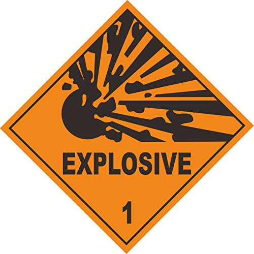 Indigos UG Aufkleber Dangerous substance labels Explosive 1 100mmx 100mm - KP294D