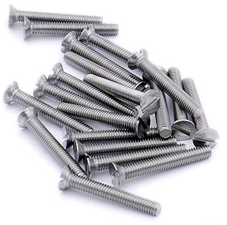 Merriway BH06942 Bulk Hardware-Viti per Macchina in Acciaio Inox 316 A4, con Intaglio Svasato, M6 x 50 mm, Confezione da 20, tonalità Argento