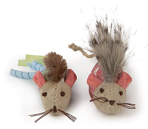 Petlinks Happynip Mohawk Mice Plush Catnip Cat Toys
