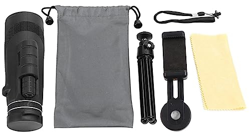 50x60 Handy Teleskop wasserdichte Outdoor HD Monokular Universal Handys Kamera Objektiv Teleskop, Handyhalter und Stativ Für Camping Jagd