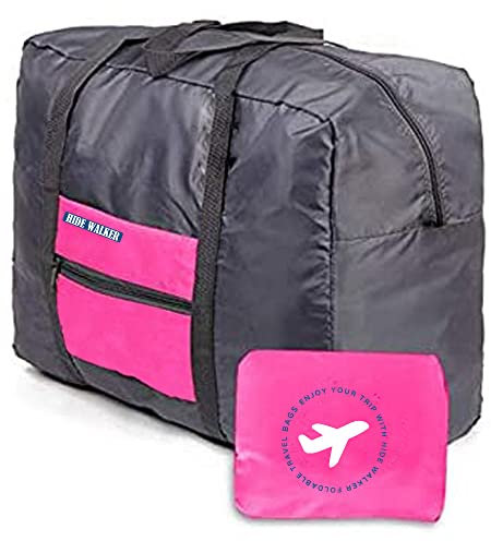 45x35x20 Borsa da viaggio Borsone da viaggio pieghevole archiviazione bagagli corsa della spalla dell'organizzatore di immagazzinaggio per viaggio campeggio palestra (Rosa)