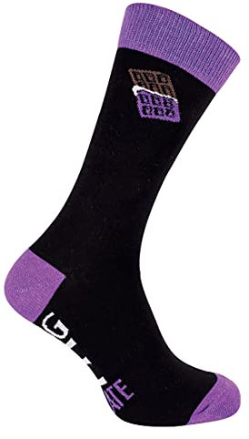 Mens If You Can Read This Bring Me... Funky Theme Socks 1 Pair (6-11, Chocolate)