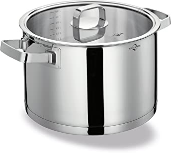 Küchenprofi COOK - Kochtopf SAN REMO 24 cm | Höhe 14,5 cm | 6,5 L | Kochtopf Induktion | Für alle Herdarten | Sicherheitsglasdeckel