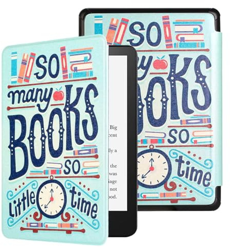Case Compatible with 6.8 Kindle Paperwhite (11th Generation-2021) & Paperwhite Signature Edition, Hand Strap Hard Plastic Cover with Smart Auto Wake/Sleep for Kindle Paperwhite 2021, Books