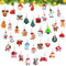 38 Stück Weihnachten Miniatur Anhänger, Weihnachtsbaum Anhänger, Christbaum Deko Weihnachtsbaumschmuck, Miniatur Weihnachten für DIY