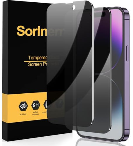 sorlnern [2 Pack] iPhone 14 Pro Max Privacy Screen Protector for iPhone 14 Pro Max Anti-spy Tempered Glass Film [full Coverage], 9H Hardness Anti-scratch Private Screen Accessories [6.7”] 2022