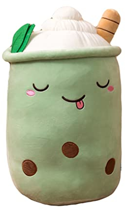 Liummrcy Bubble Tea Plush Pillow Cute Tea Cup Toy Plushie Plush Pillow Stuffed Throw Pillow For Kids (Green). Cute Tea Pillow, Bubble Tea Plush Pillow, Plushie Plush Pillow, Tea Cup Plush Toy,