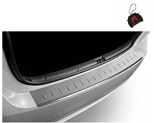 M MOTOS Glanz Edelstahl-Ladekantenschutz für Audi A3 8P FL SPORTBACK 2008-2013 5 -türig. Erhöhter Fahrkomfort mit säurefesten Schwellerplatten - Kratzschutz