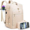 LOVEVOOK Reiserucksack Damen Handgepäck Rucksack Flugzeug Erweiterbar Travel Backpack Women mit Kulturtasche 17.3 zoll Laptop Reisetasche Groß Schuhfach Wasserdicht Weekender Bag für Work