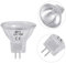 LedWekei Bombillas halógenas Gu4, bombilla halógena mr11 12v 35w, bombillas de luz blanca cálida regulables 2700K (paquete de 6)