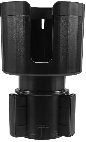 CosyCaya Becherhalter Universal Auto Becherhalter Expander Adapter mit verstellbarem Fuß und Untersetzer, kompatibel mit großen Getränken und Tassen