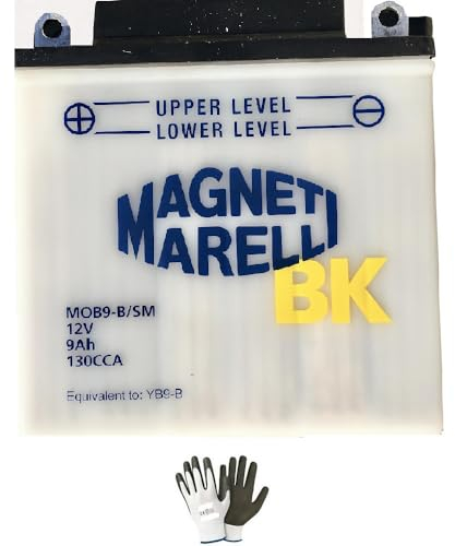 COMPATIBILE CON P IAGGIO Beverly Rst/Rst E3/MIC (M28400/M28900) 125 2004-2006 BATTERIA YB9-B S/M AGNETI ARELLI PRONTA ALL'USO COMPLETA PER MONTARLA SULLA MOTO 9 AH AMP 12V 135X75X139MM