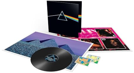 Pink Floyd, Neues Album 2023, The Dark Side of the Moon - 50Th Anniversary, Remaster Vinyl mit originalen Poster und Stickern, LP [Vinyl LP]