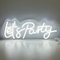 Gaoxun Let's Party Neonschild, LED Neonlicht für Wanddekoration, 43x18.5 cm Neon Schilder, Leuchtreklame mit USB-betrieben, LED Schild Geschenk für Party Zuhause Bar Hochzeit Halloween(Kaltweiß)