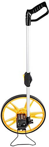 lyrlody Verschleißfestes, Nicht Verformbares Messrad, Großes Messrad mit Faltbarem Griff, Meßrad Abstand Entfernungsmesser für Vermesser Bauarbeiter Landwirte