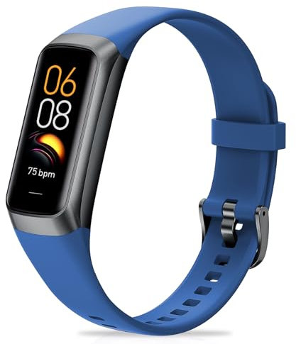 Zeacool Fitness Tracker with 24/7 Heart Rate, Blood Oxygen Blood Pressure Sleep Monitor, Activity Trackers IP68 Waterproof,Step Counter Calorie Pedometer Health Smart Watch for Women Men (Blue)
