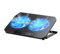 Zacoola Laptop Cooling pad, 12 -17 Gaming Laptop Cooling pad, with 2 Large-Sized Silent Fan LED Lights and 2 USB 2.0 Ports, Adjustable Stand Stand Height Angle (Q100-Black)