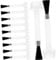Beatifufu 20pcs Nail Polish Bottle Brush Replacement Applicators for Gel Dip Polish Lightweight Brushes for Home Salon Nail Shop Use