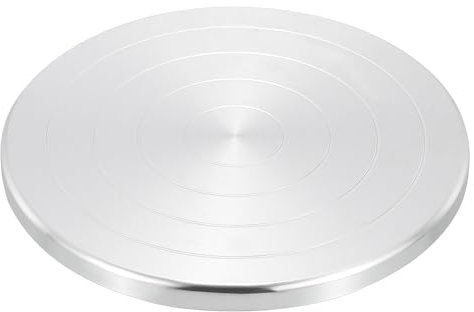 PATIKIL Tornio per Scultura, Diametro 8 Pollici Tornio di Rotazione per Argilla da Ceramica Doppio Lato per Decorare Torte, Spruzzare Vernice, Progetti di Pittura e Creazioni Artigianali