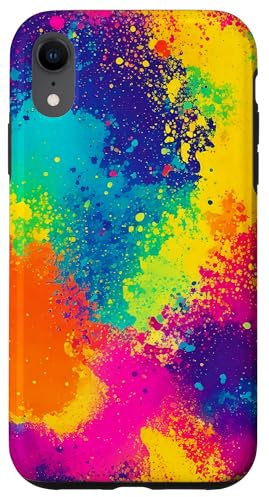 Hülle für iPhone XR Neon Burst Color Splash